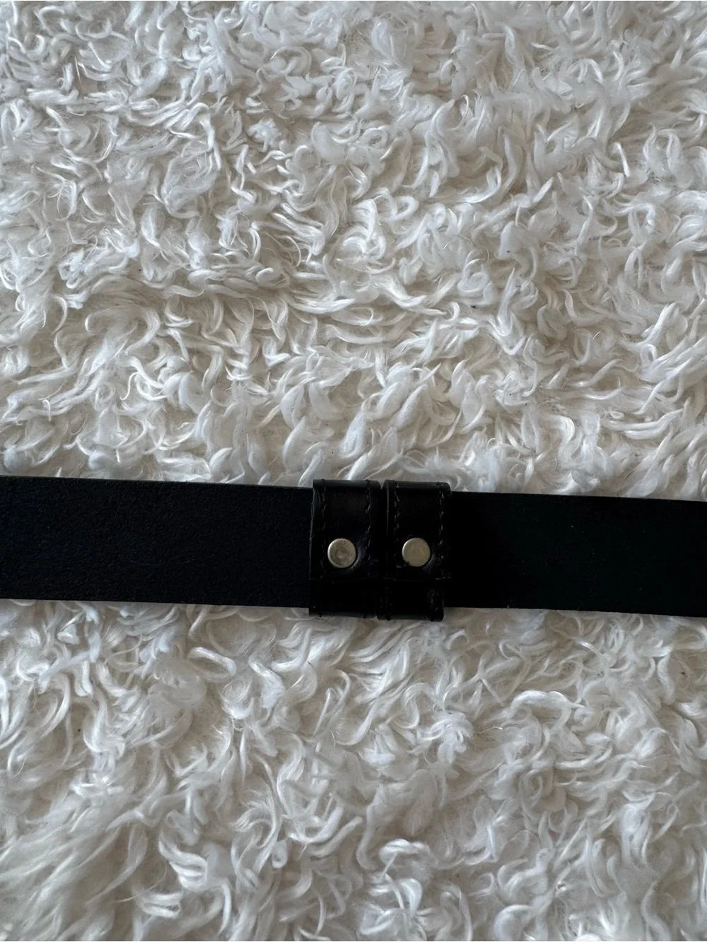 Chico’s Women’s Leather Black Belt Ornate Silver Tone Buckle USA Made Size M/L